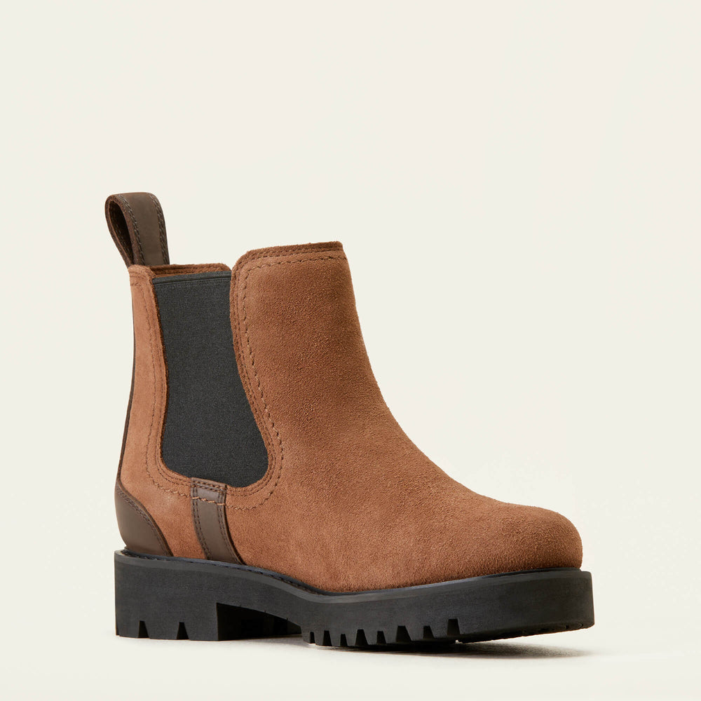 Wexford Lug Waterproof Chelsea Boot Women - DARK EARTH