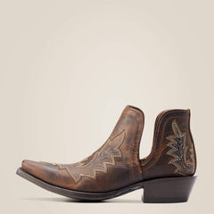Dixon Low Heel Western Boot Women - RHINO TAN
