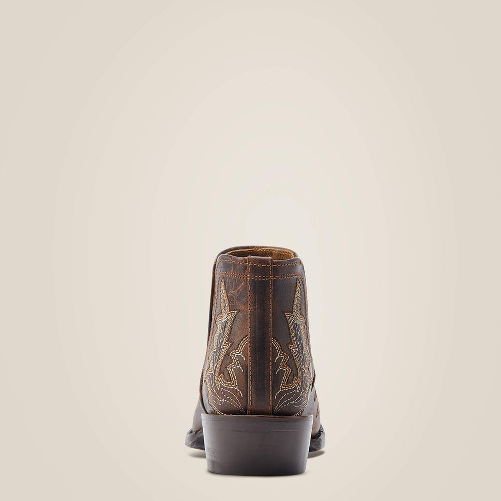 Dixon Low Heel Western Boot Women - RHINO TAN