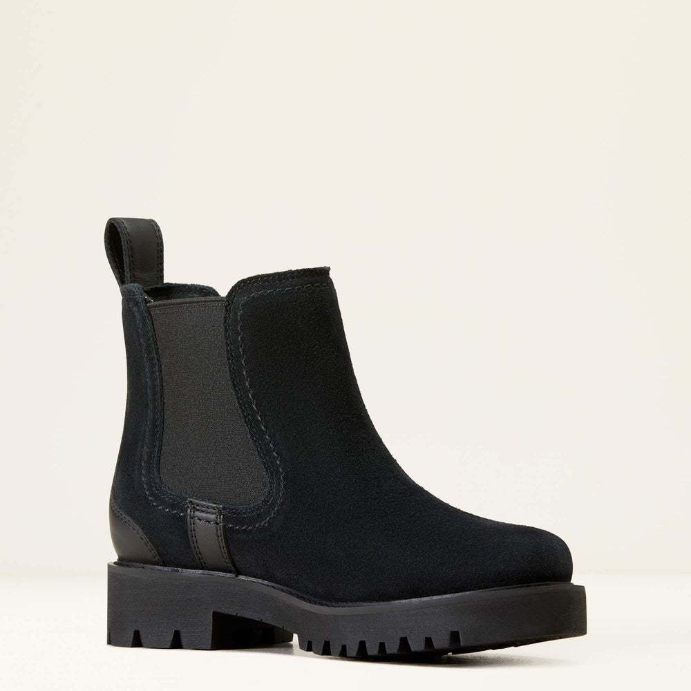 Wexford Lug Waterproof Chelsea Boot Women - BLACK
