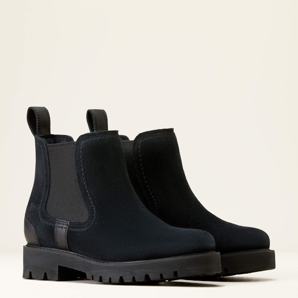 Wexford Lug Waterproof Chelsea Boot Women - BLACK
