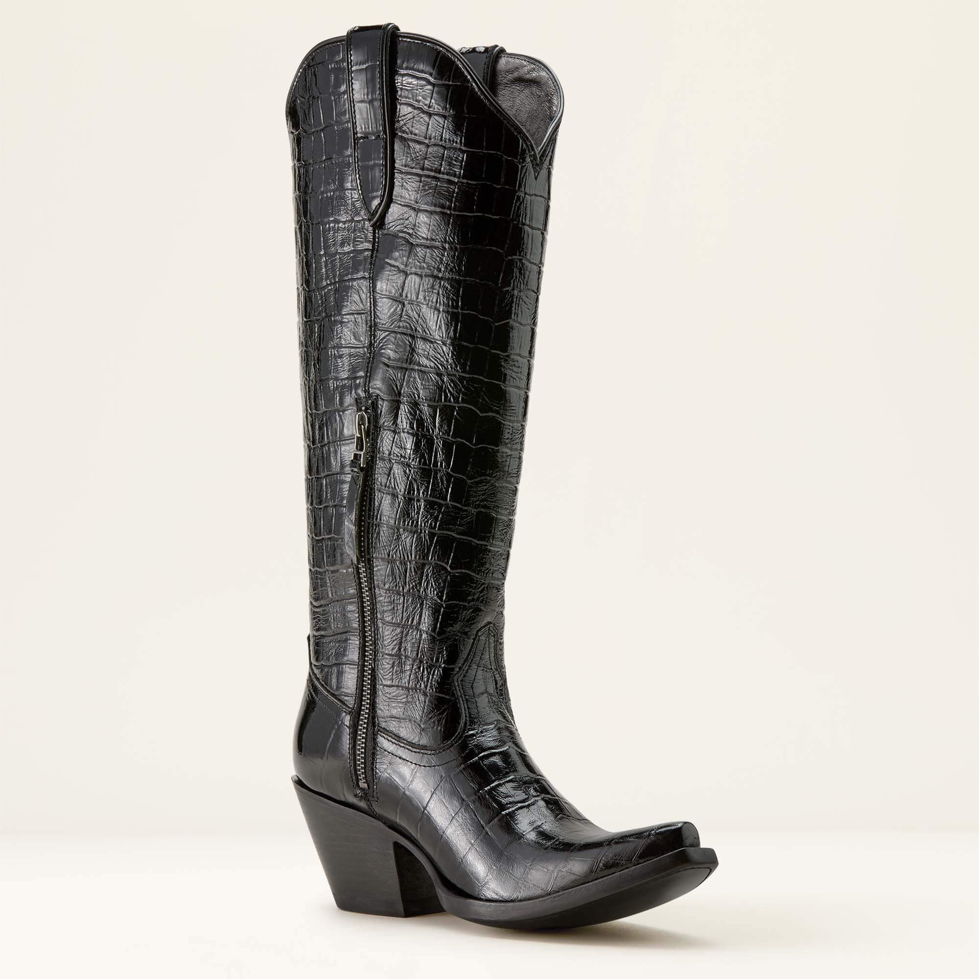 Casanova X Toe Western Boot Women - LUXE CAVIAR CROC PRINT