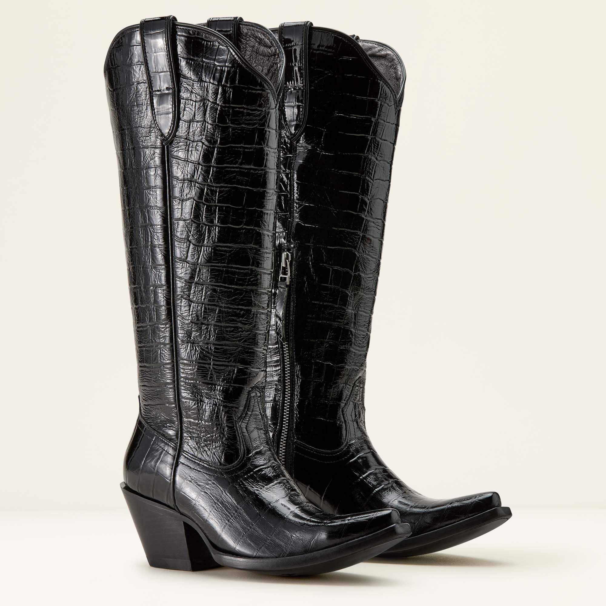 Casanova X Toe Western Boot Women - LUXE CAVIAR CROC PRINT