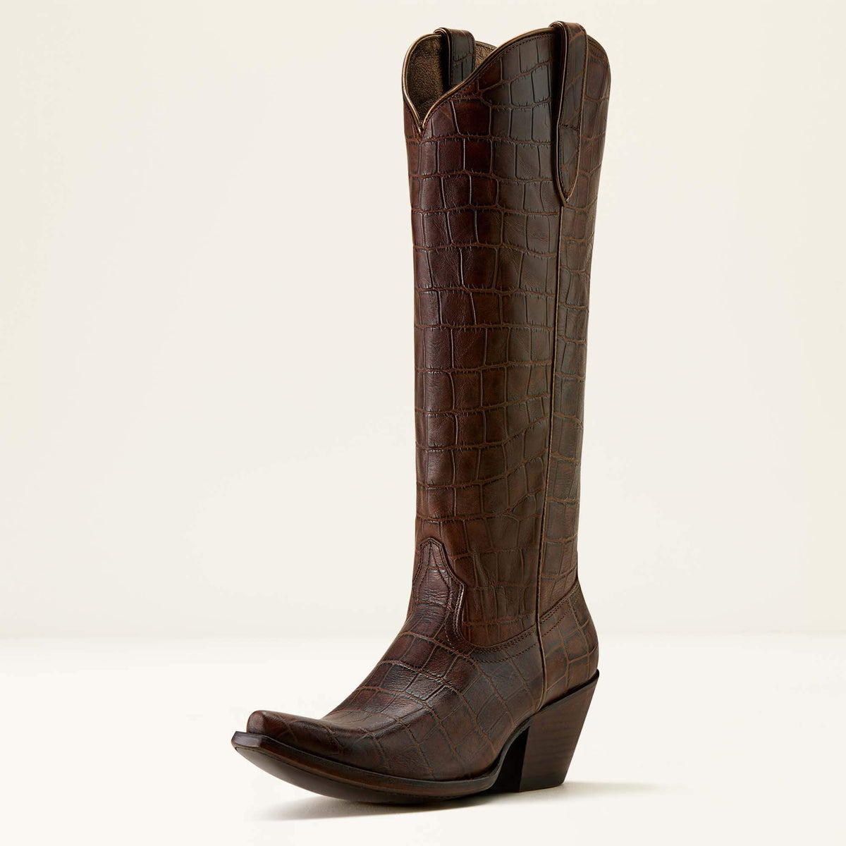 Casanova X Toe Western Boot Women - LUXE ESPRESSO CROC PRINT