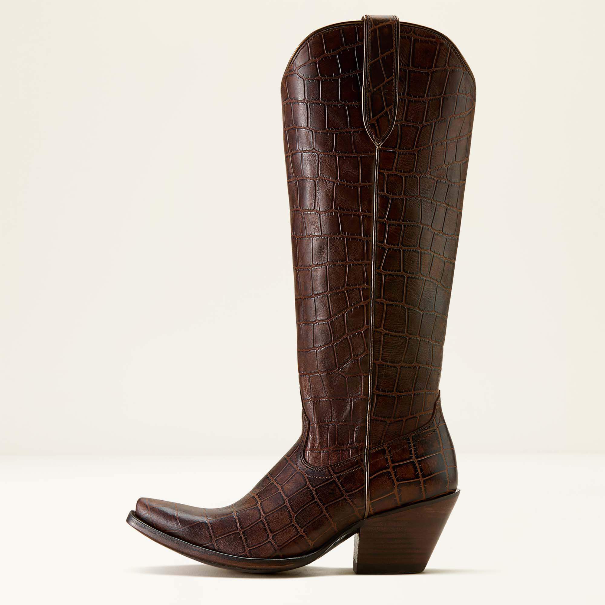 Casanova X Toe Western Boot Women - LUXE ESPRESSO CROC PRINT