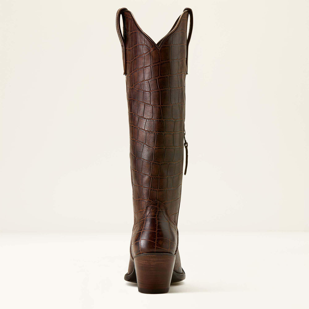 Casanova X Toe Western Boot Women - LUXE ESPRESSO CROC PRINT
