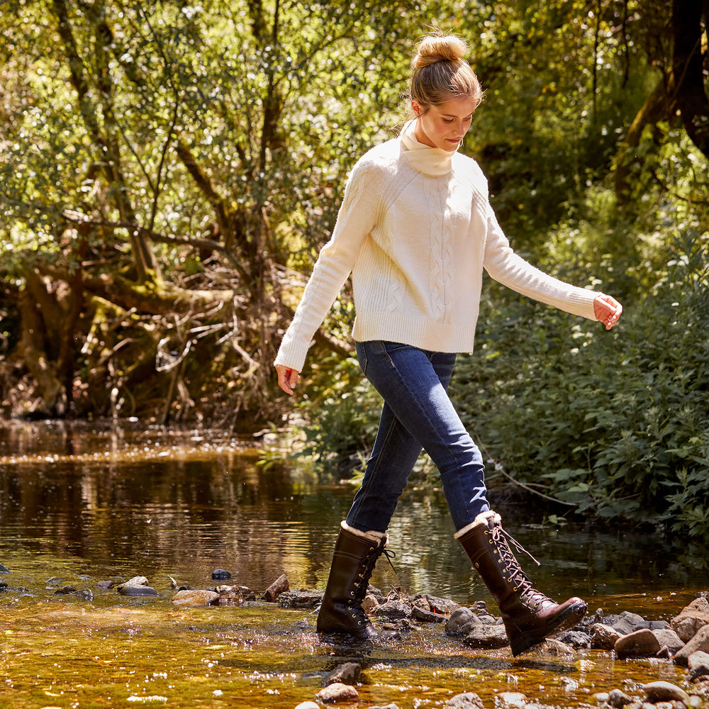 Wythburn II Sherpa Waterproof Boot Women - DARK MOCHA