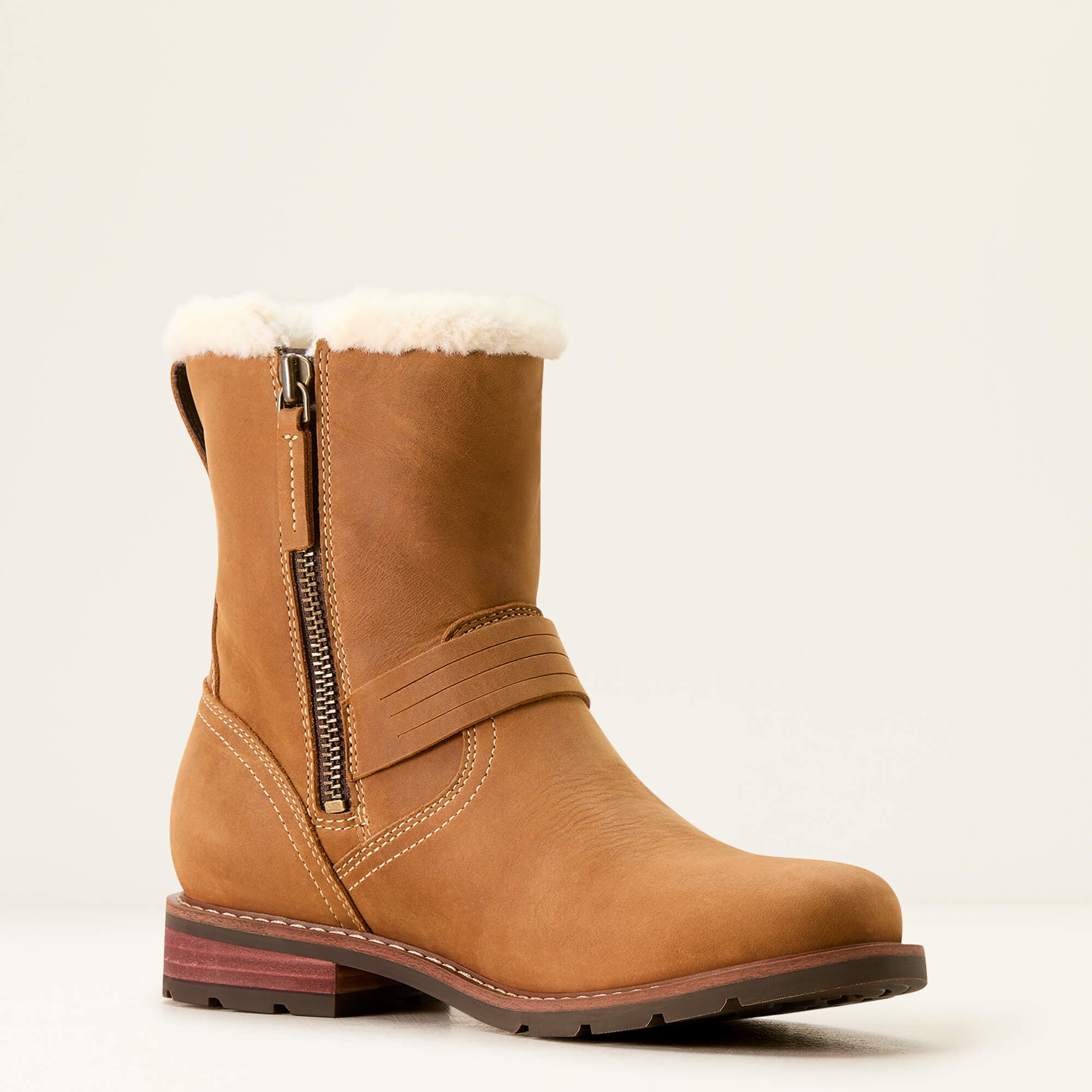 Savannah Sherpa Waterproof Boot Women - CARMEL TAN