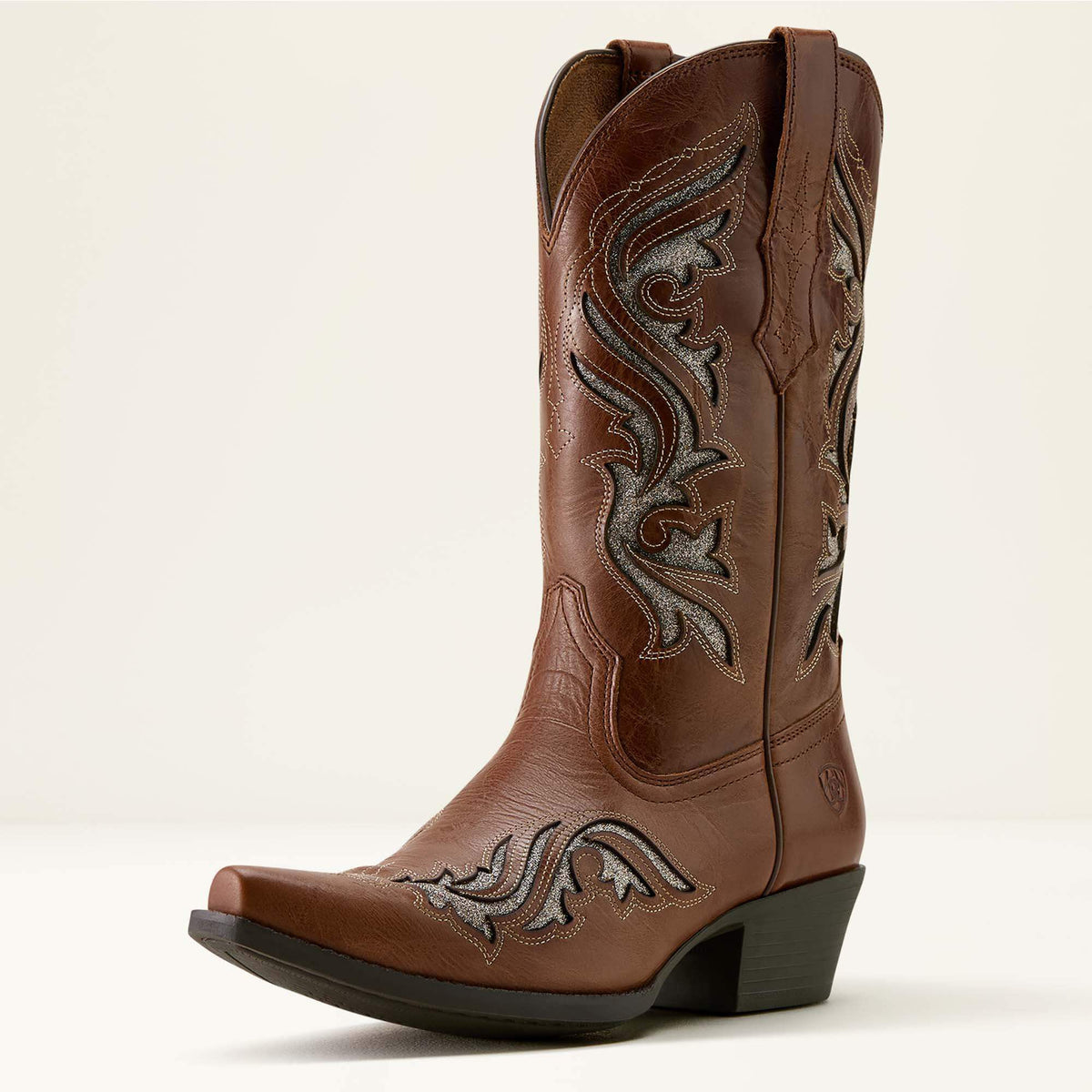Heritage Bliss X Toe Western Boot Women - DARK TAN