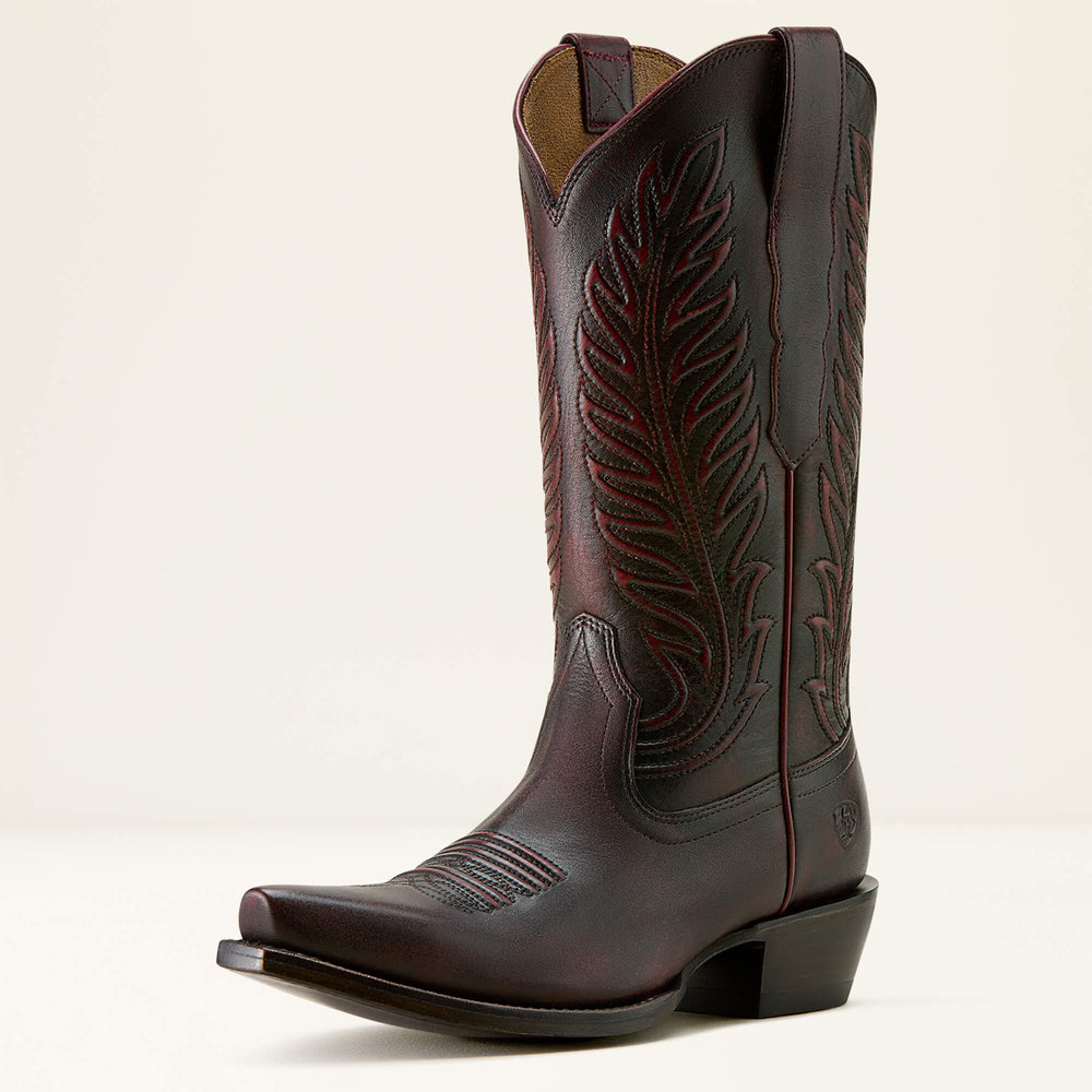 Bowman X Toe Western Boot Women - BLACK CHERRY