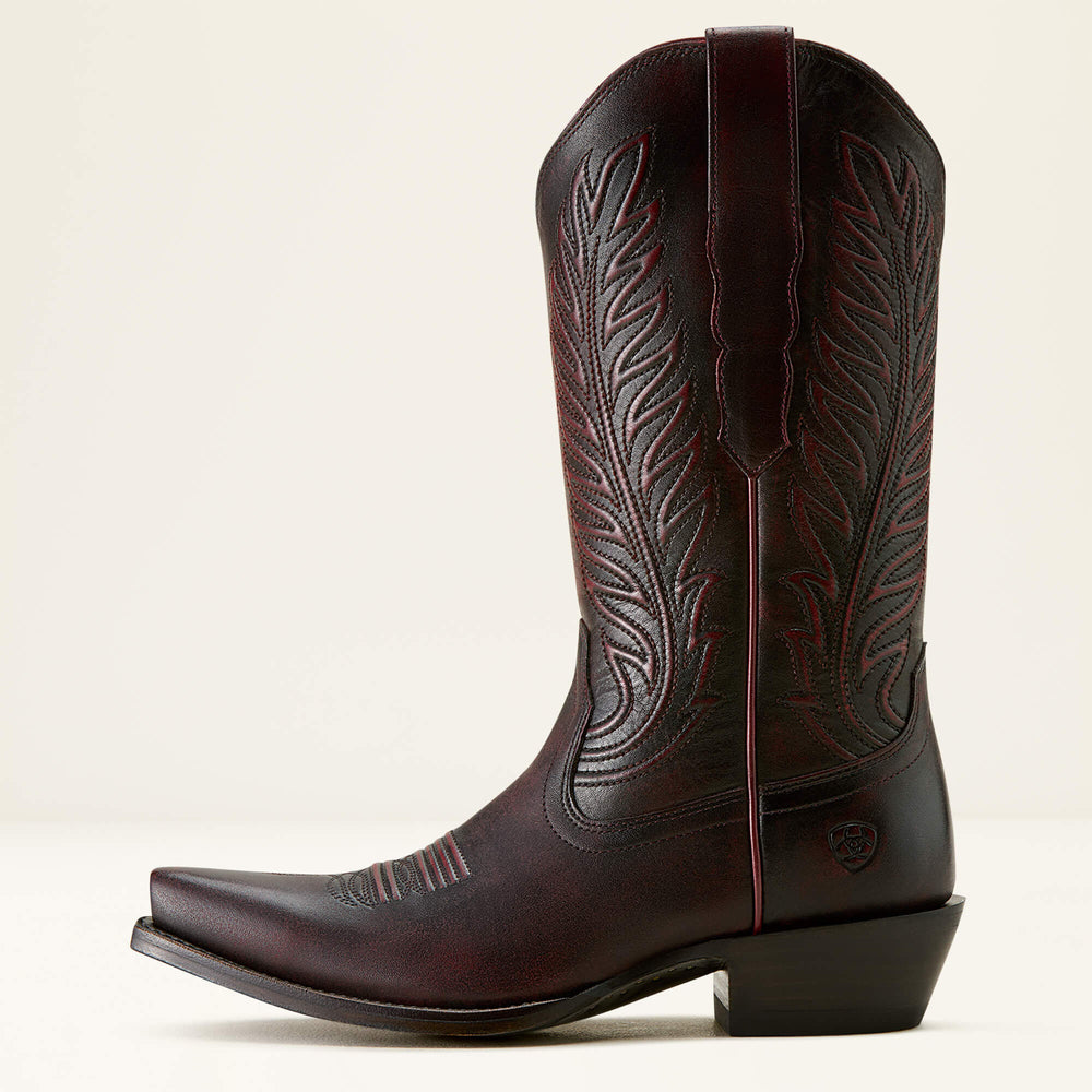 Bowman X Toe Western Boot Women - BLACK CHERRY
