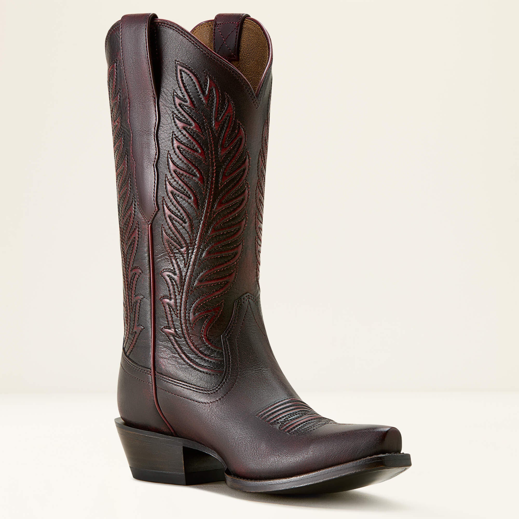 Bowman X Toe Western Boot Women - BLACK CHERRY
