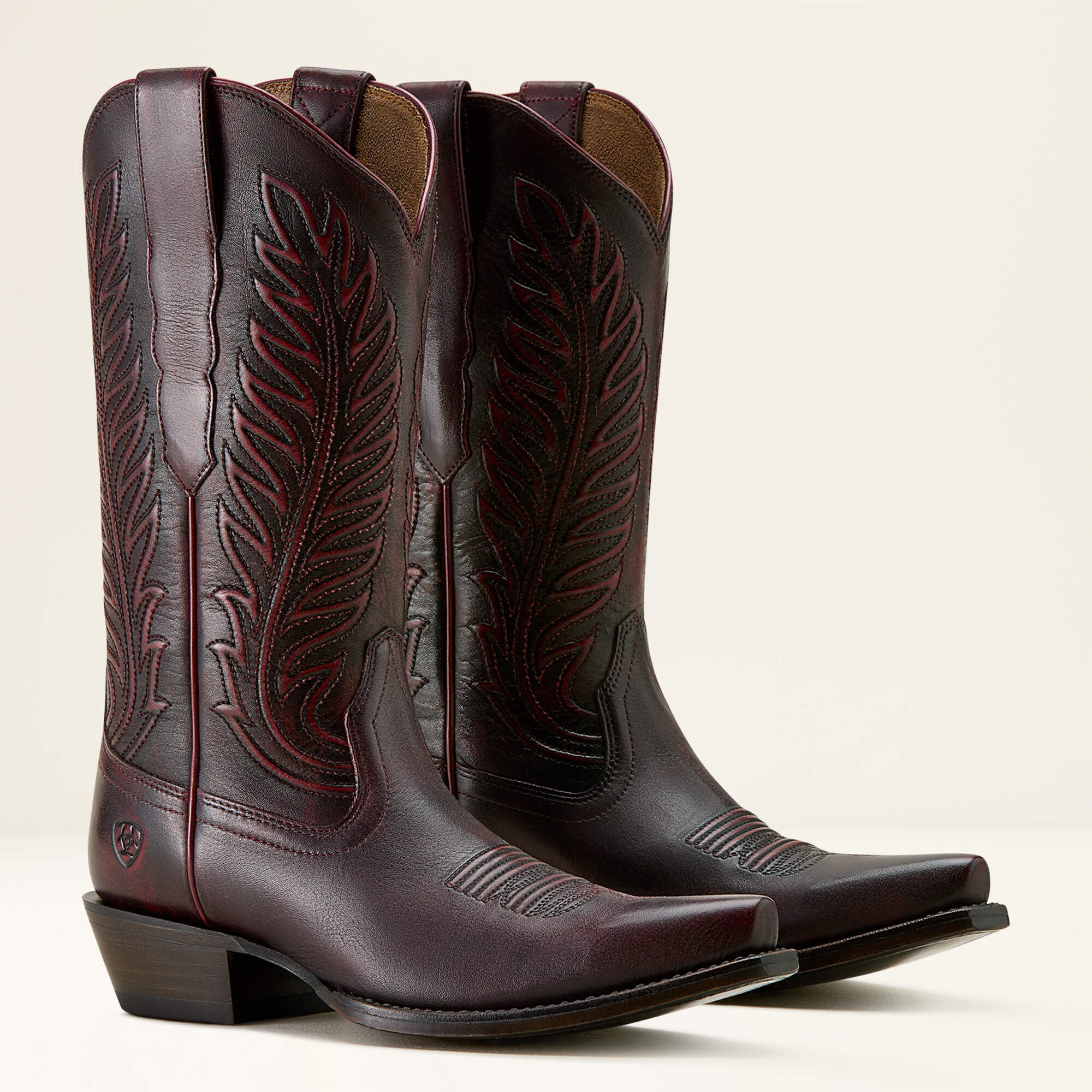 Bowman X Toe Western Boot Women - BLACK CHERRY