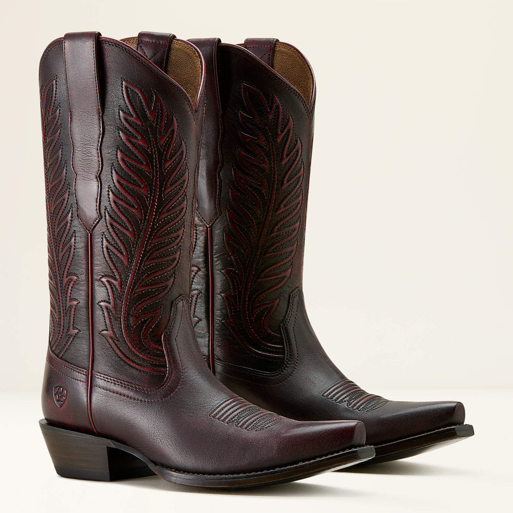 Bowman X Toe Western Boot Women - BLACK CHERRY
