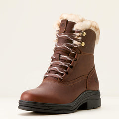 Harper Sherpa Waterproof Boot Women - DARK BROWN