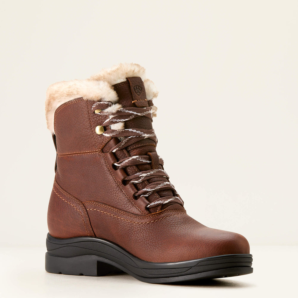 Harper Sherpa Waterproof Boot Women - DARK BROWN