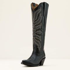 Helena Western Boot Women - BLACK DEERTAN