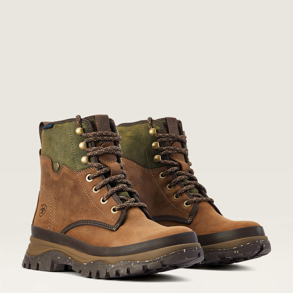 Moresby Waterproof Boot Women - OILY DISTRESSED BROWN