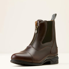 Devon Zip Paddock Boot Women - WAXED CHOCOLATE