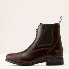 Devon Zip Paddock Boot Women - WAXED CHOCOLATE