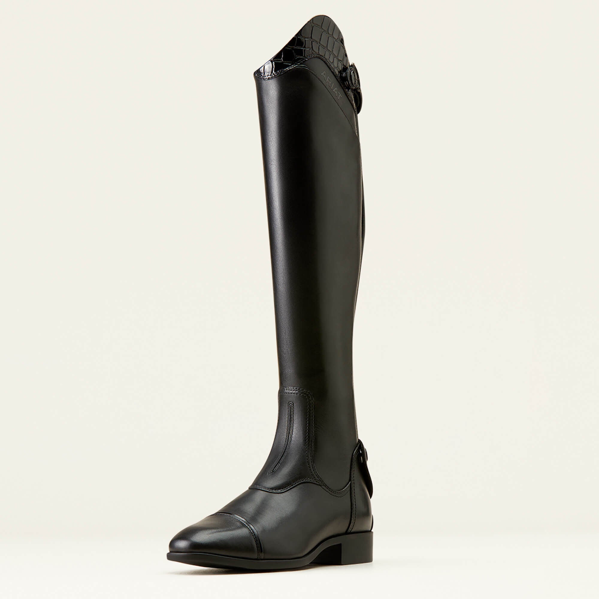 Palisade Show Tall Riding Boot Women - BLACK/BLACK CROC PRINT