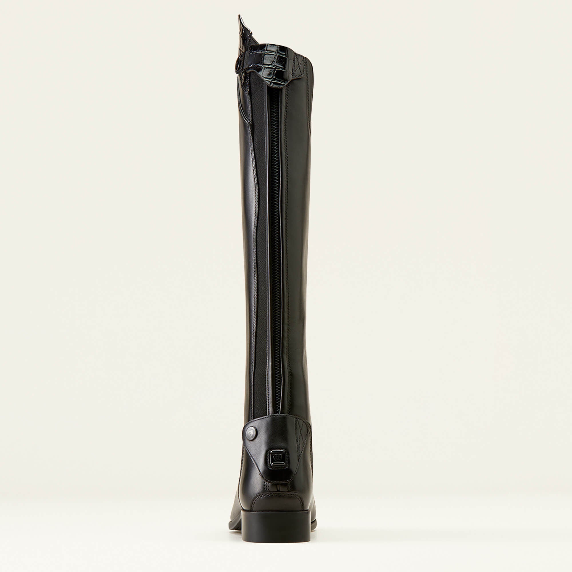 Palisade Show Tall Riding Boot Women - BLACK/BLACK CROC PRINT