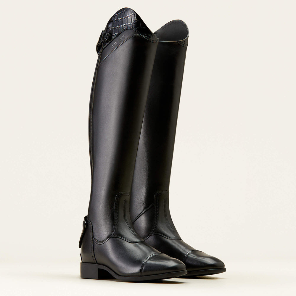 Palisade Show Tall Riding Boot Women - BLACK/BLACK CROC PRINT