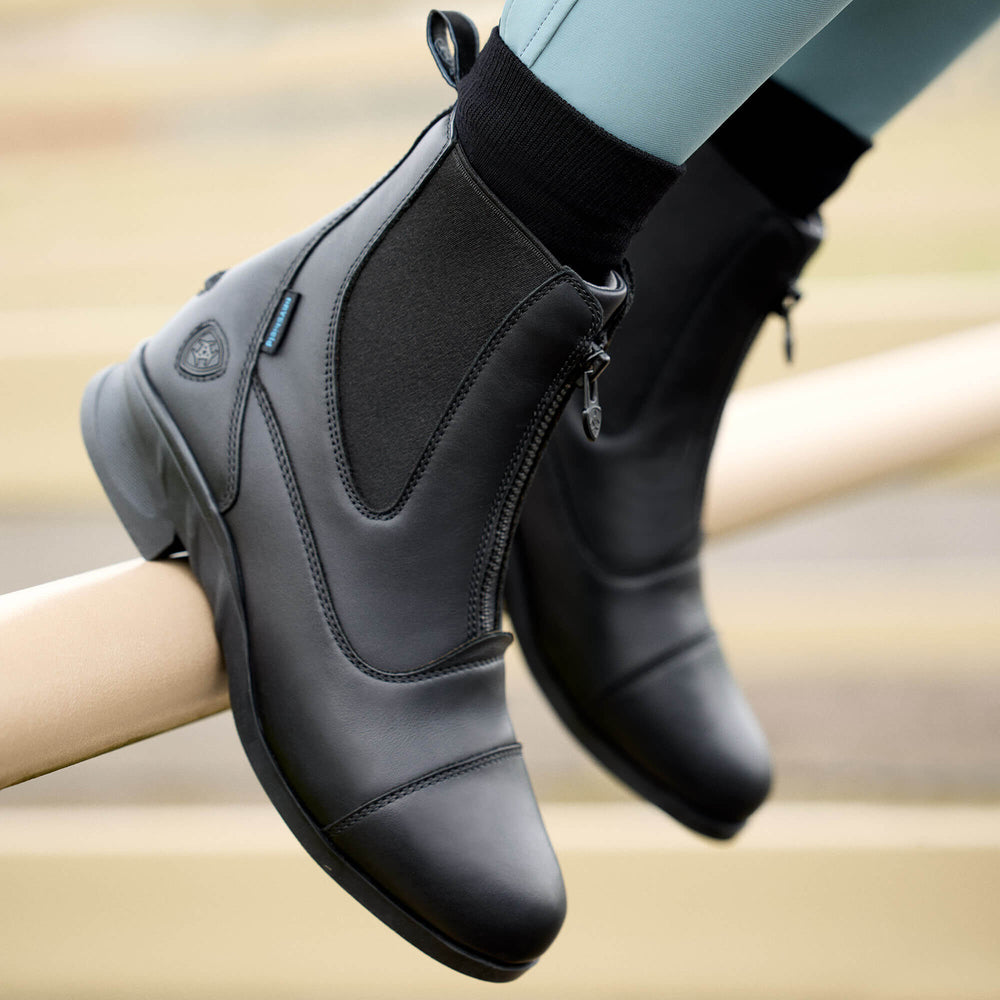 Heritage Zip Waterproof Paddock Boot Women - BLACK