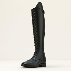 Palisade Lace Tall Riding Boot Women - BLACK/BLACK SAFFIANO