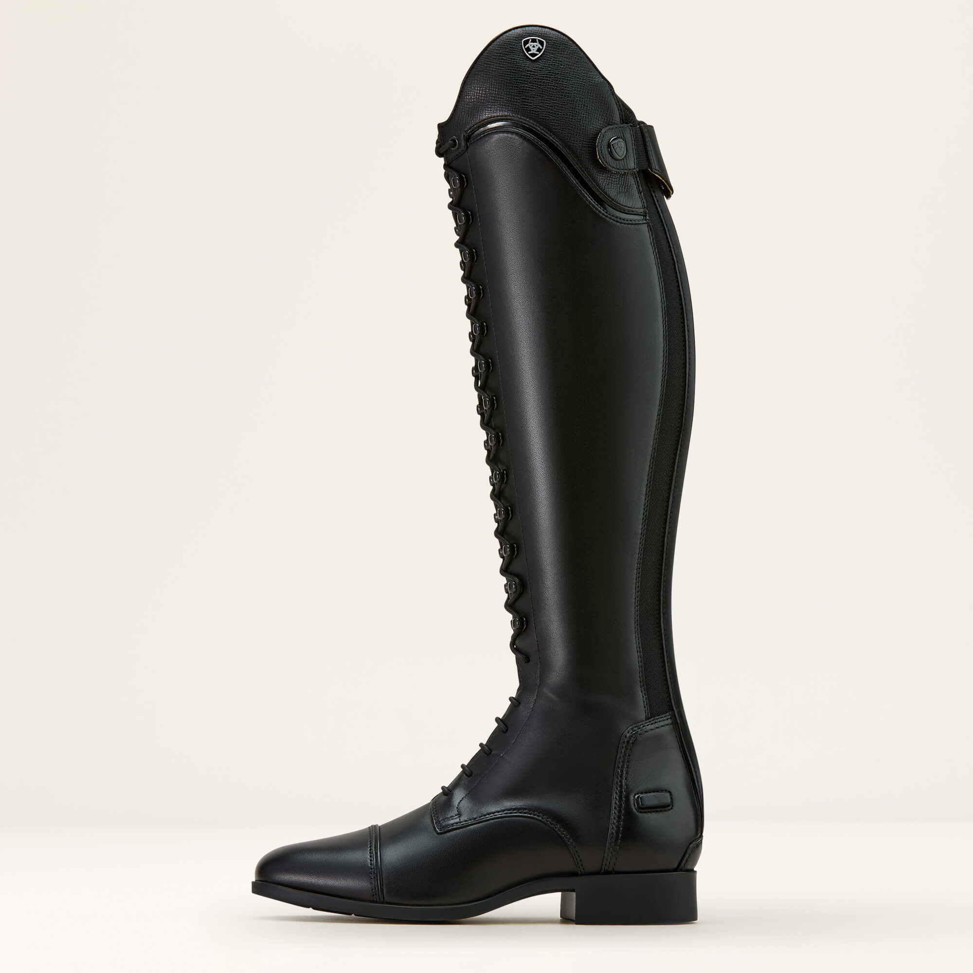 Palisade Lace Tall Riding Boot Women - BLACK/BLACK SAFFIANO