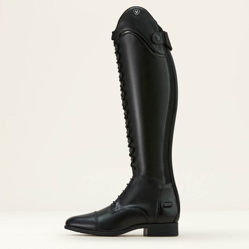Palisade Lace Tall Riding Boot Women - BLACK/BLACK SAFFIANO