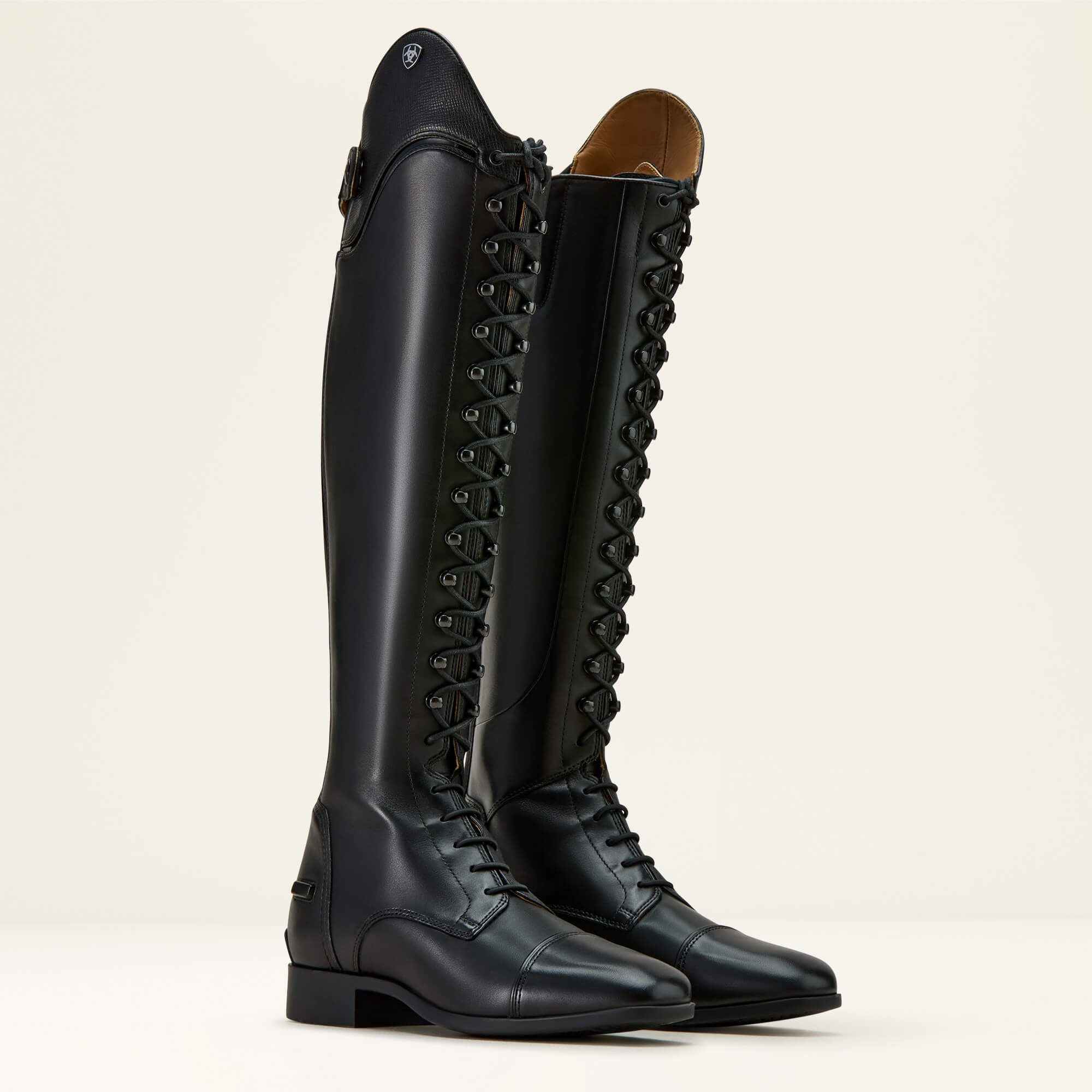 Palisade Lace Tall Riding Boot Women - BLACK/BLACK SAFFIANO