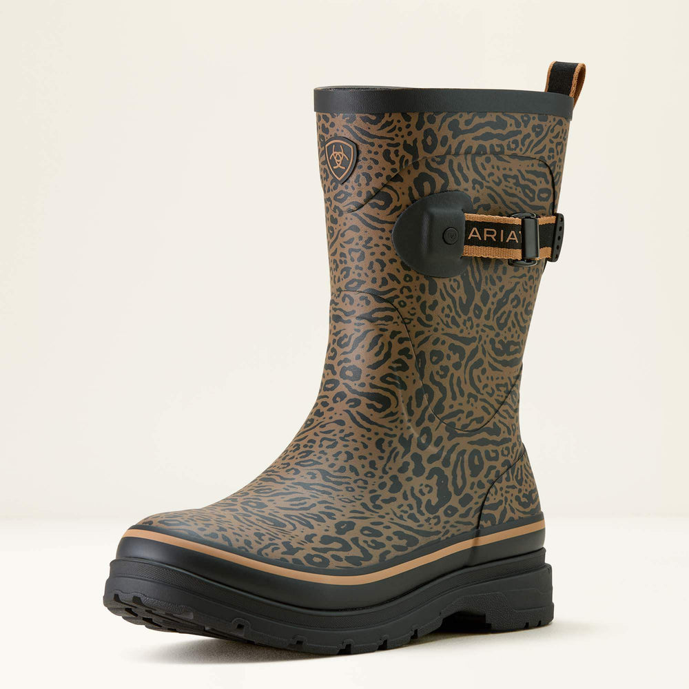 Kelmarsh Mid Rubber Boot Women - OCELOT PRINT