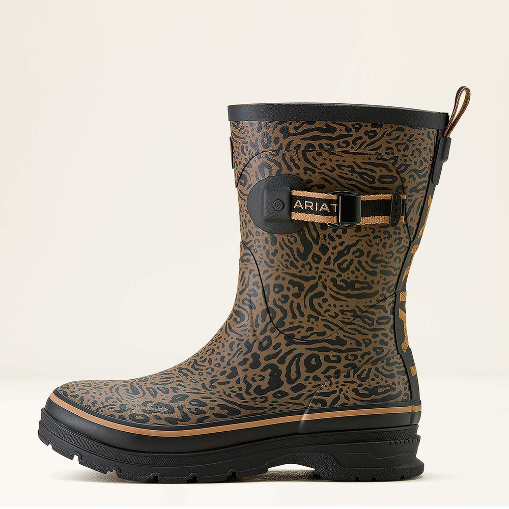 Kelmarsh Mid Rubber Boot Women - OCELOT PRINT