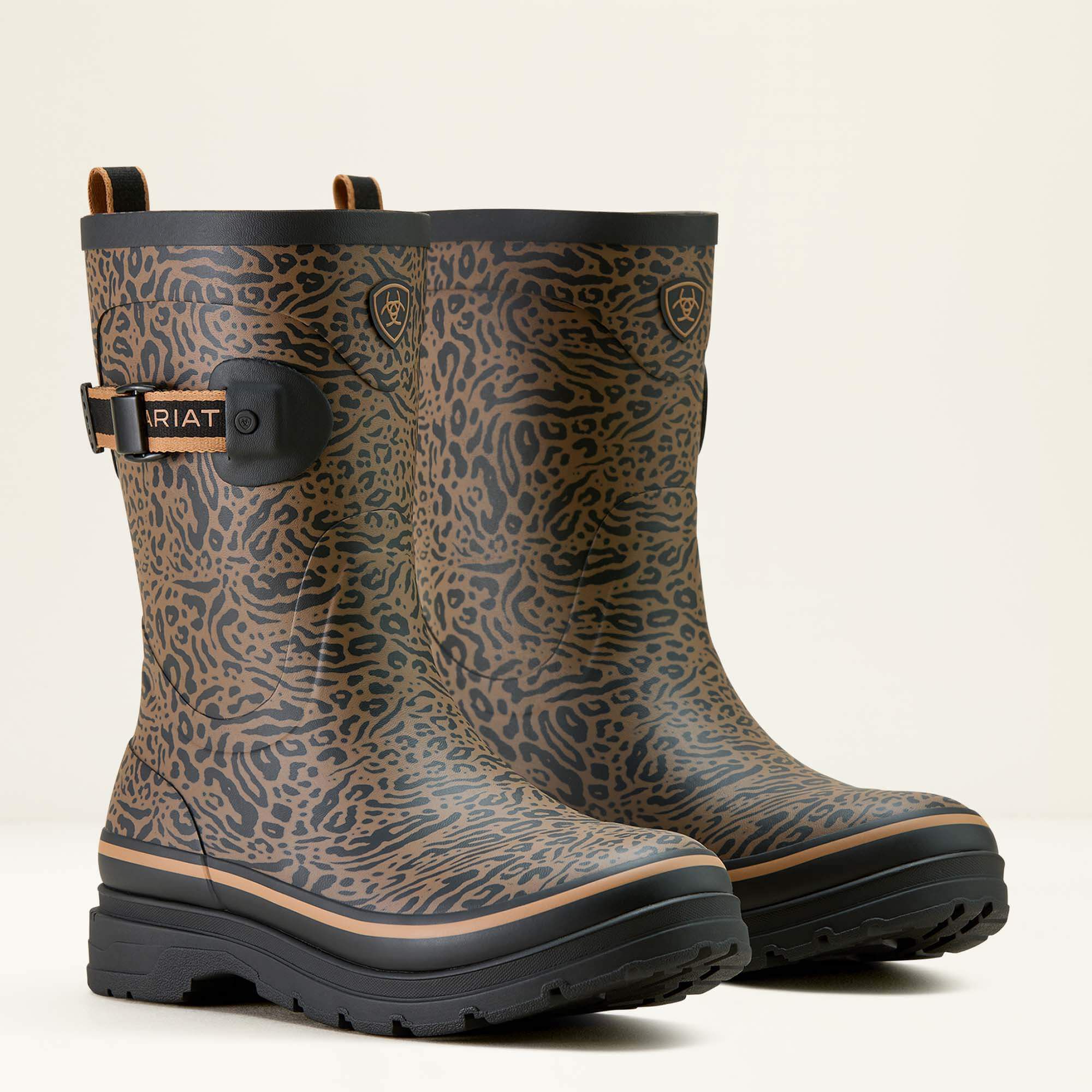 Kelmarsh Mid Rubber Boot Women - OCELOT PRINT