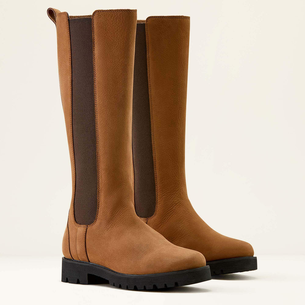 Camden Lug Waterproof Boot Women - SADDLE TAN