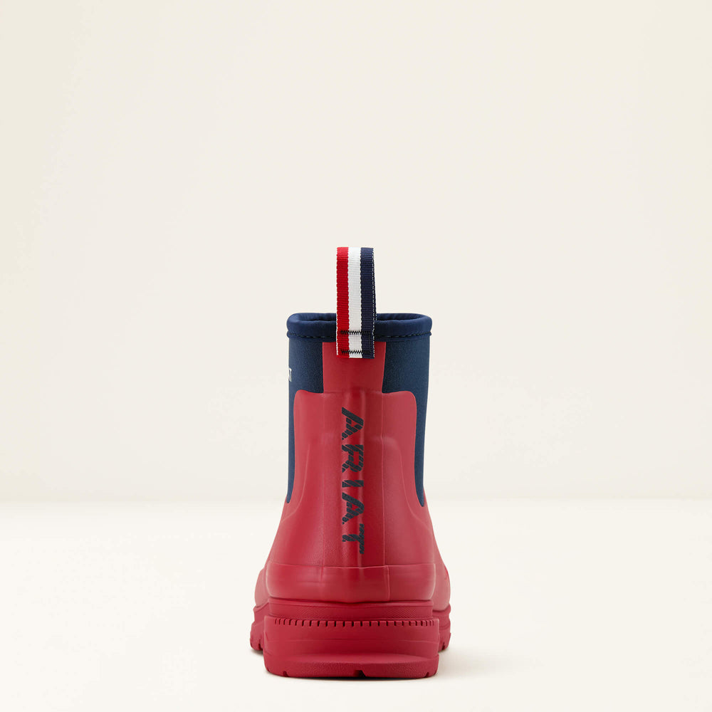 Kelmarsh Shortie Rubber Boot Women - TEAM RED/NAVY