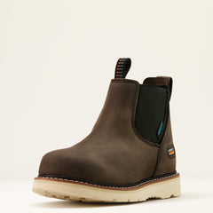 Rebar Wedge Chelsea Waterproof Work Boot Women - GREY