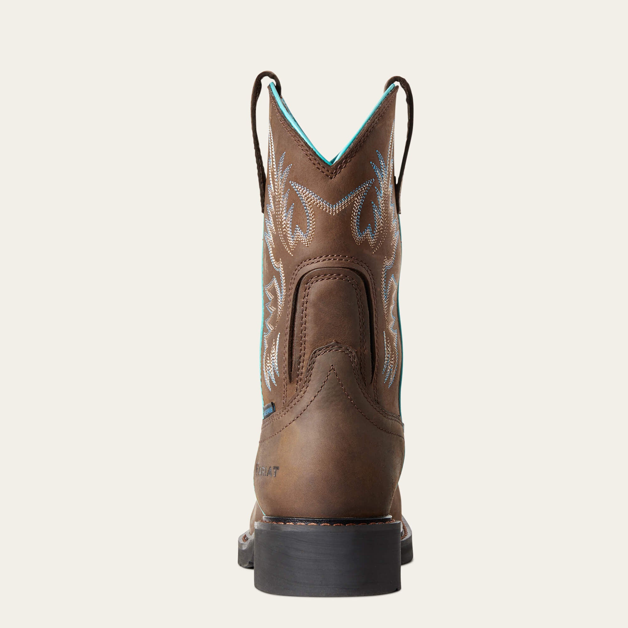 Krista Waterproof Steel Toe Work Boot Women - DARK BROWN