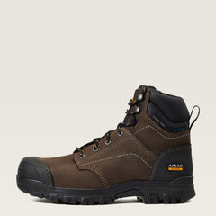 Treadfast 6" Waterproof Steel Toe Work Boot Women - DARK BROWN