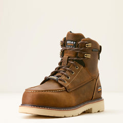 Rebar Lift Waterproof Composite Toe Work Boot Women - DISTRESSED BROWN