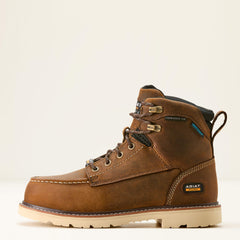Rebar Lift Waterproof Composite Toe Work Boot Women - DISTRESSED BROWN