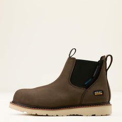 Rebar Wedge Chelsea Waterproof Composite Toe Work Boot Women - GREY