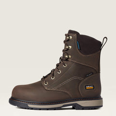 Riveter 8" CSA Glacier Grip Waterproof 400g Composite Toe Work Boot Women - DARK BROWN