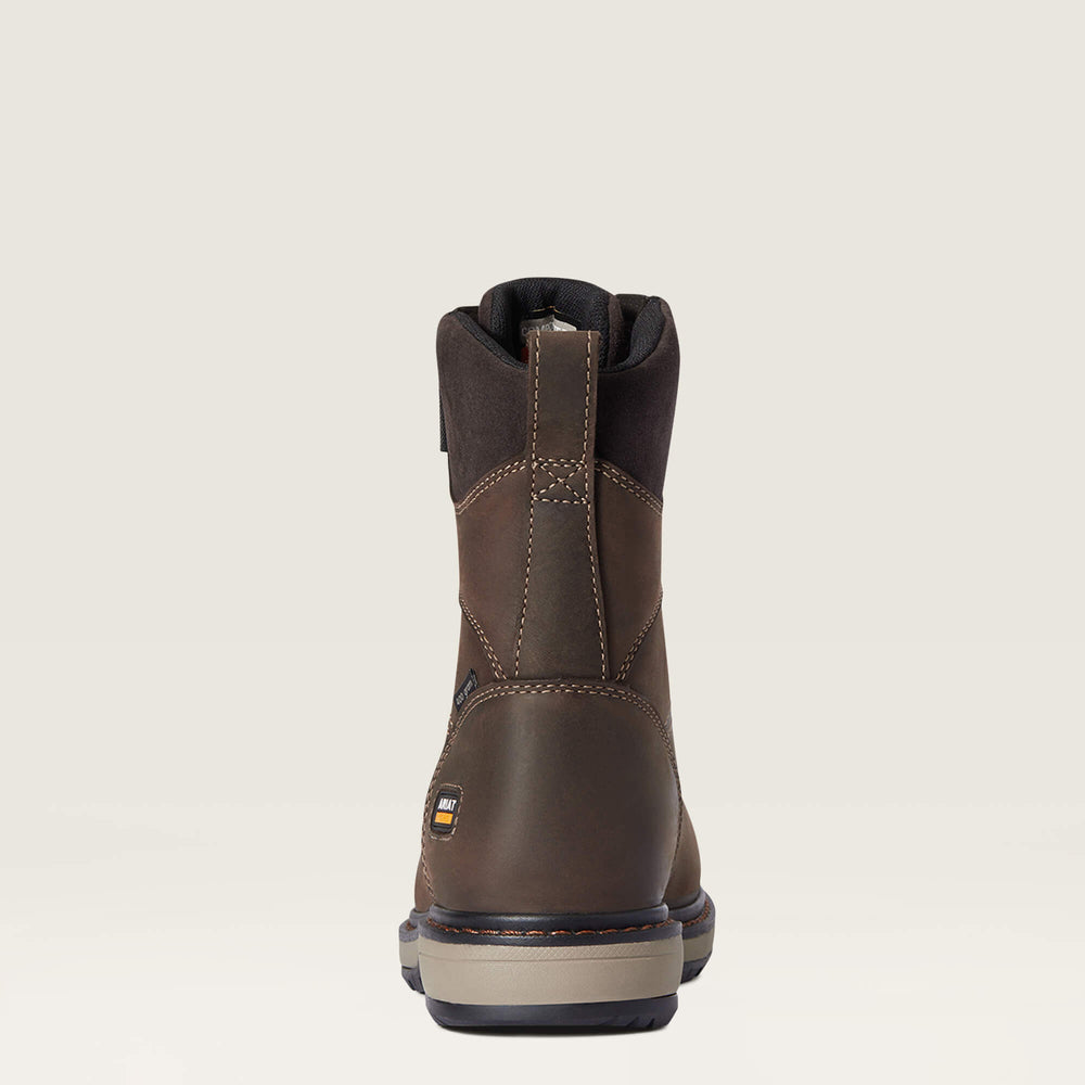 Riveter 8" CSA Glacier Grip Waterproof 400g Composite Toe Work Boot Women - DARK BROWN