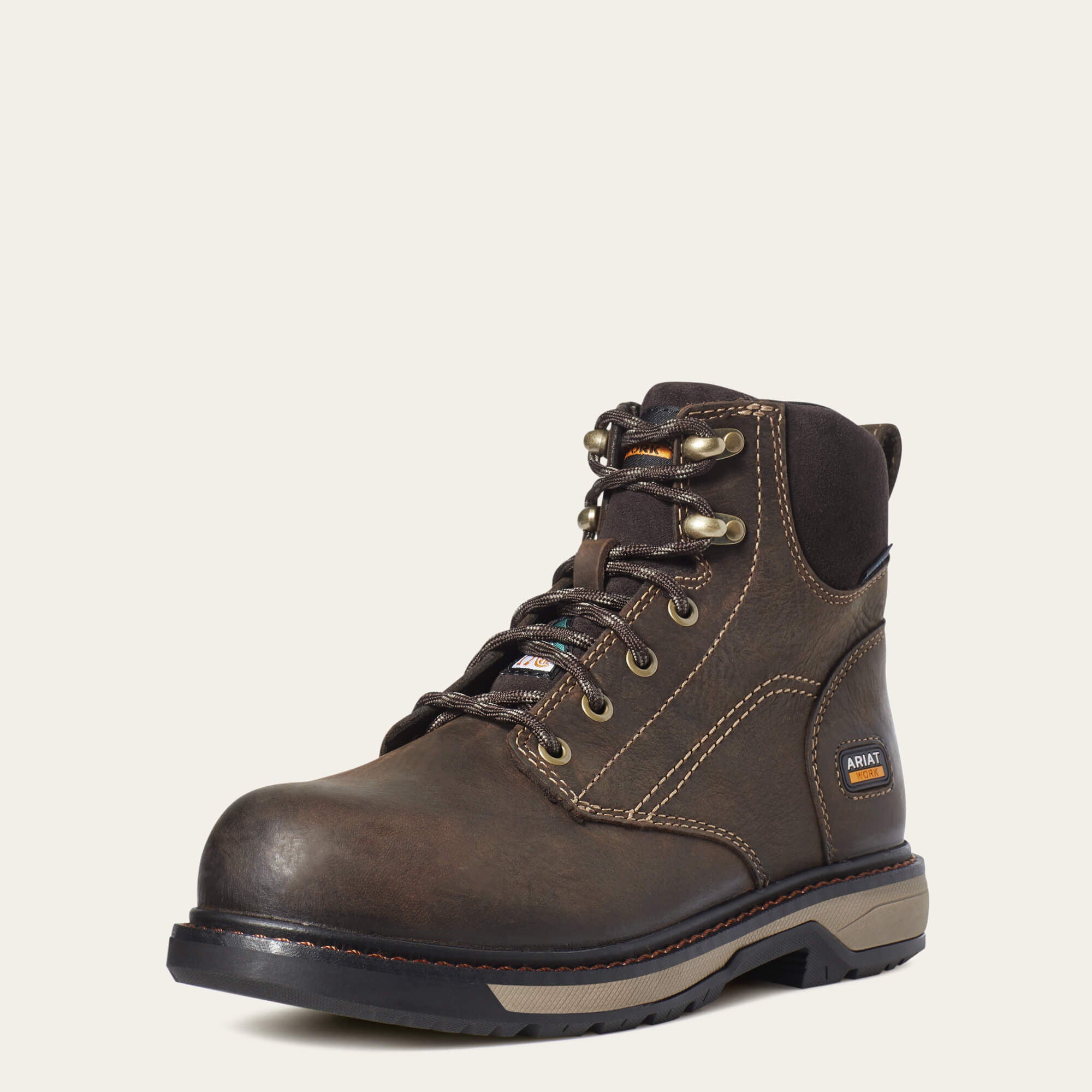 Riveter 6" CSA Waterproof Composite Toe Work Boot Women - DARK BROWN