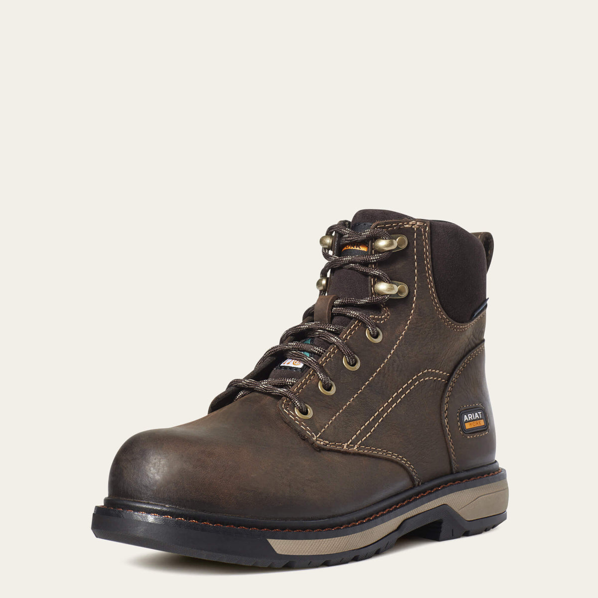 Riveter 6" CSA Waterproof Composite Toe Work Boot Women - DARK BROWN