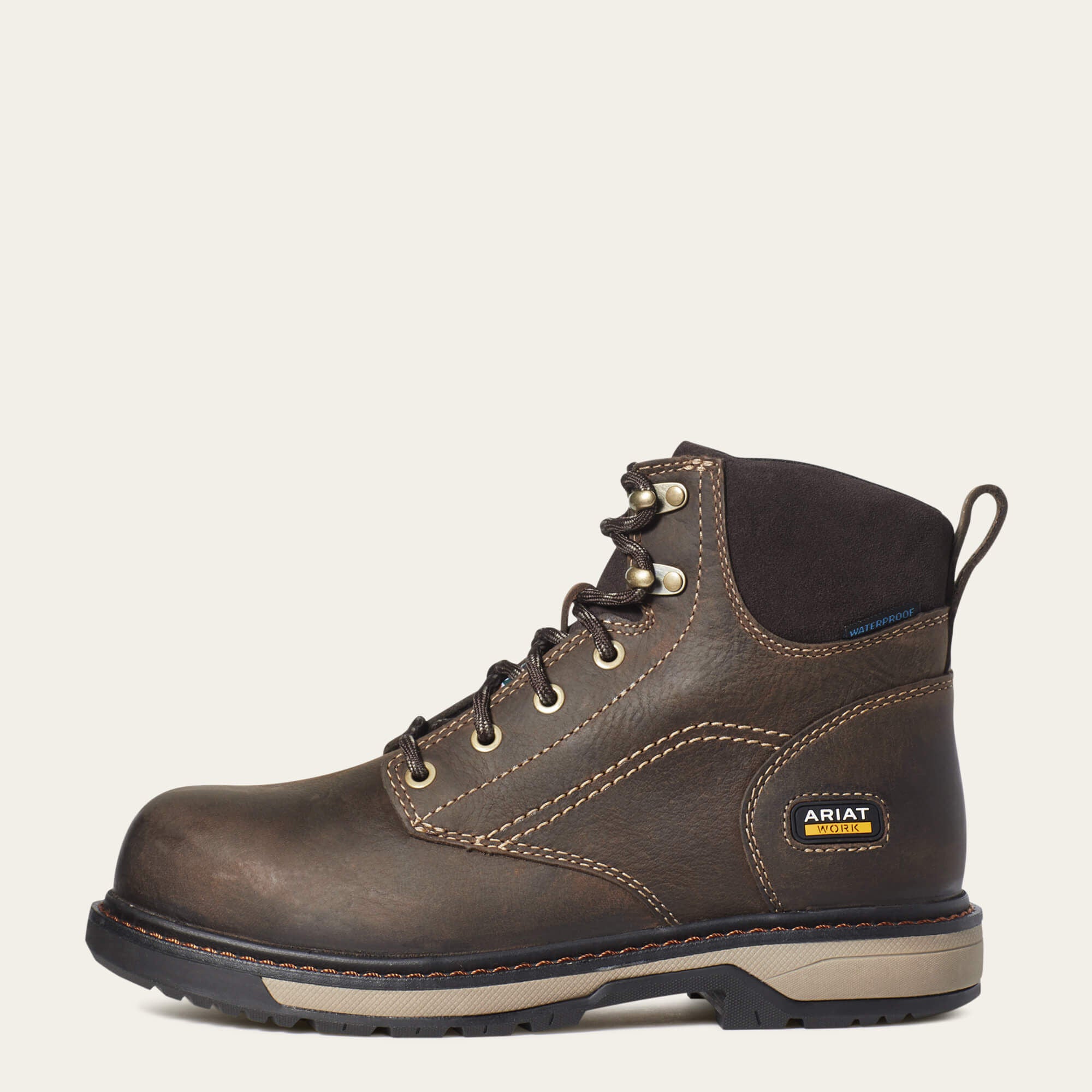 Riveter 6" CSA Waterproof Composite Toe Work Boot Women - DARK BROWN