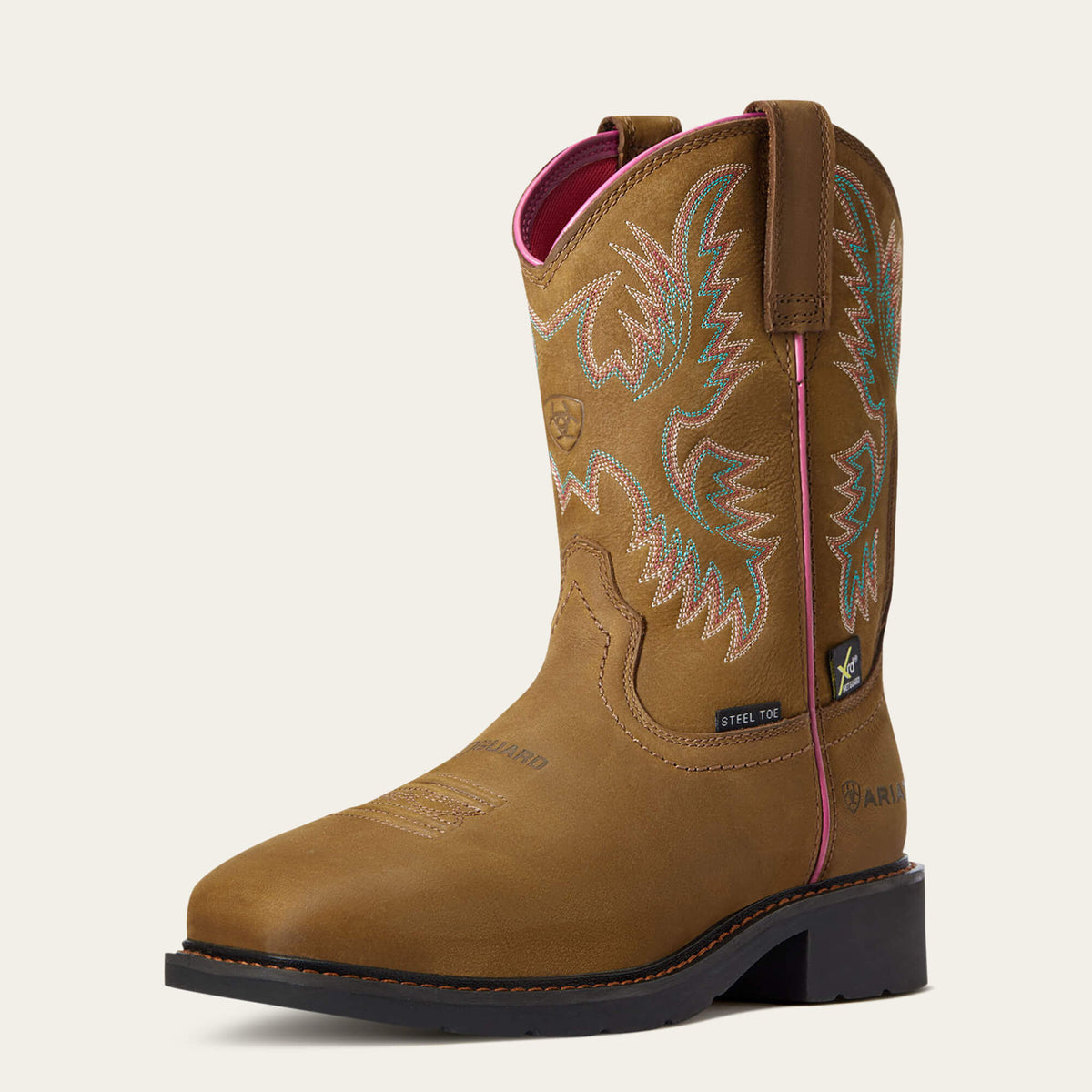 Krista MetGuard Steel Toe Work Boot Women - DARK BROWN