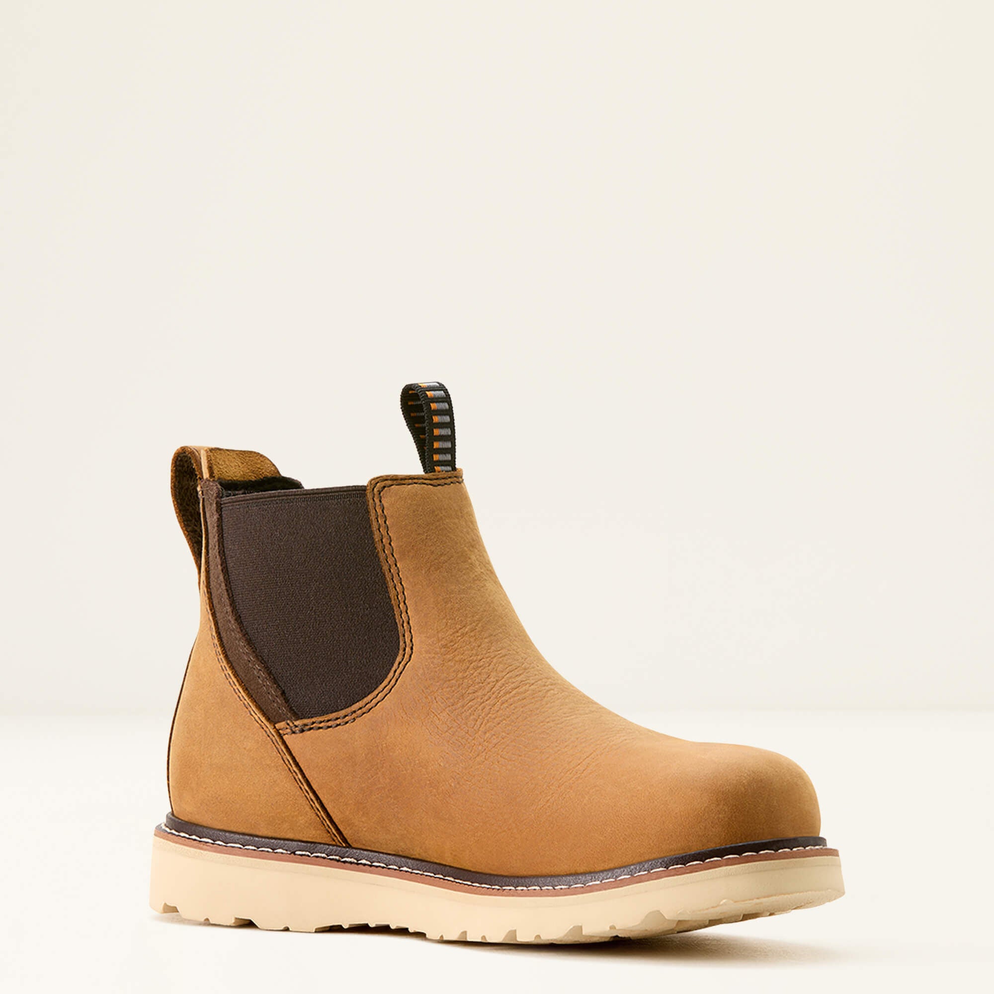 Rebar Wedge Chelsea Waterproof Work Boot Women - ANTIQUE BROWN